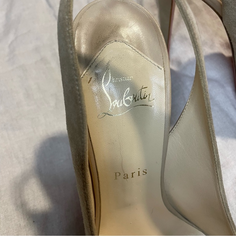 Louboutin Python Slingback Heels - image 5